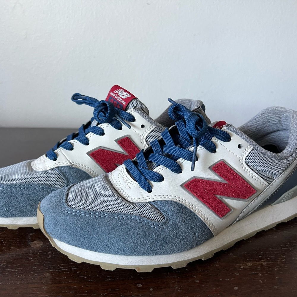 New Balance 996 Blue and Red Sneakers